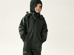 Liewood hunter green rubber rain suit Naro